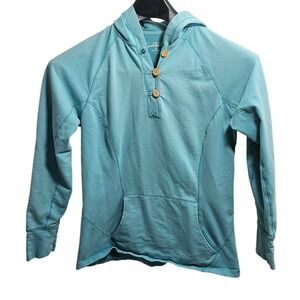 Guide Series Gander Mountain Teal Blue Hoodie Pullover Women's Size Small